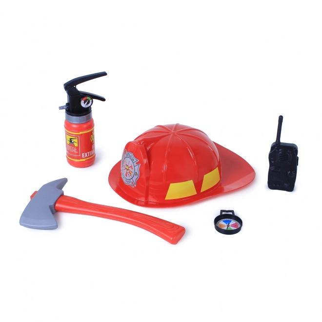 Ensemble casque de pompier et accessoires