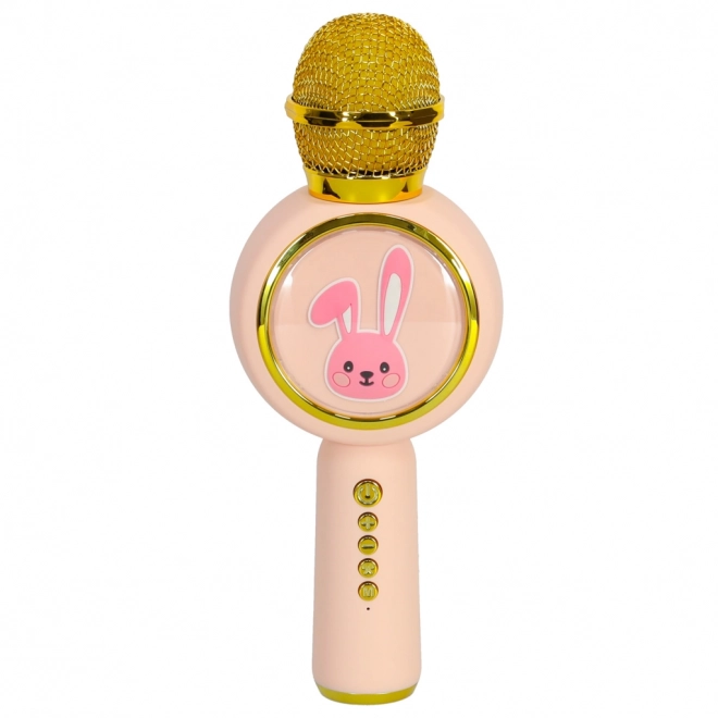 Microphone sans fil pour karaoké bunny rose