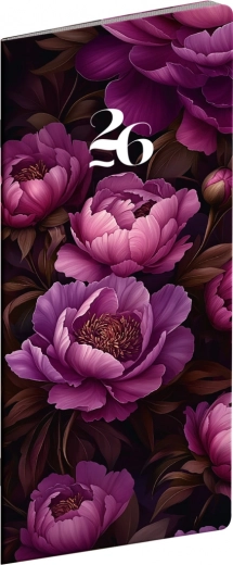 Agenda de poche Fleurs violettes 2026