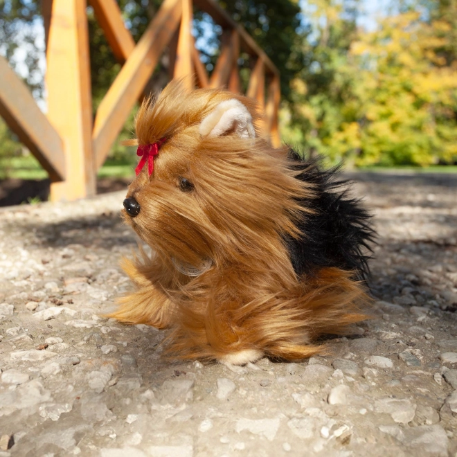Rappa Chien en peluche Yorkshire Terrier assis 23 cm ÉCOLOGIQUE