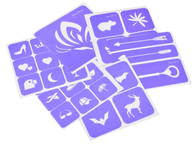 Grande trousse de tatouages pailletés pour enfants