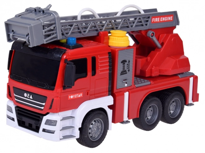 Camion de pompiers avec fonction d'eau et échelle mobile