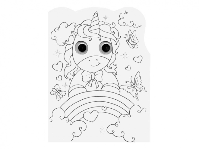 Livre de coloriage MFP A4 yeux mobiles Licornes 210x270mm/16