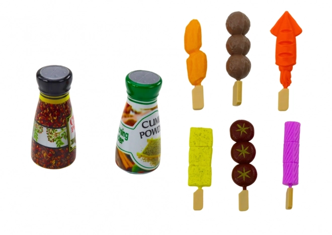 Ensemble Fête Barbecue Nourriture Boissons Légumes 40 pièces
