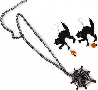 Parure de bijoux Halloween pour adultes