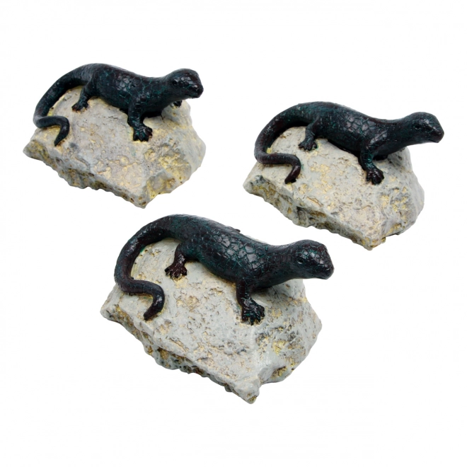 Décoration lézard - ensemble de 3 pcs