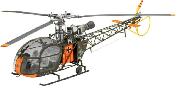 Maquette plastique Hélicoptère Alouette II 1/32