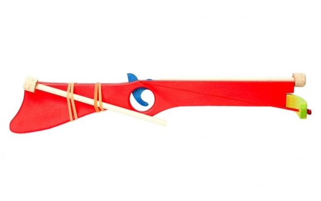 Faune Arbalète en bois rouge