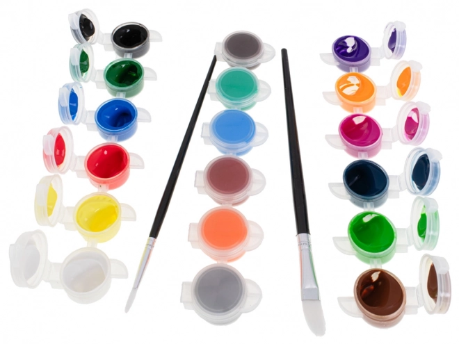 Ensemble de peinture en plastique dans une mallette de 123 pièces