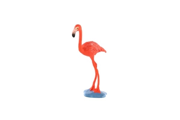 Figurine en plastique de flamant des Caraïbes 9 cm