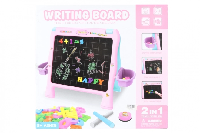 Tableau magnétique 2 en 1 avec accessoires