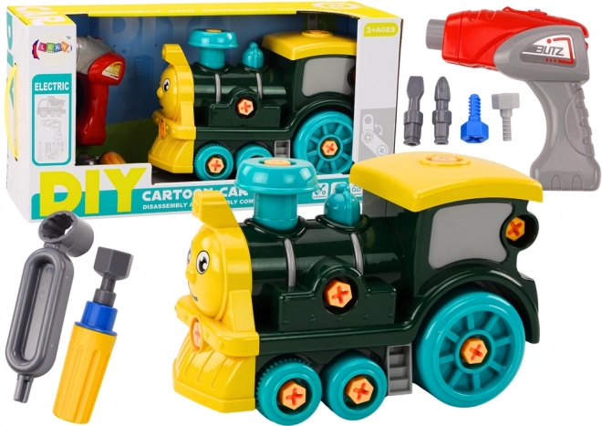 Locomotive 0 vis DIY verte