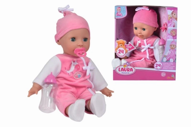 Poupée Laura avec bavardage enfantin 38 cm