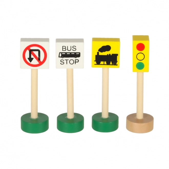 Ensemble de train en bois pour enfants 69 pièces