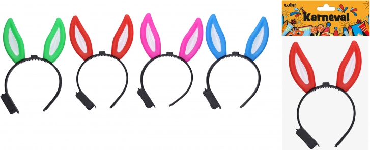 Serre-tête avec oreilles de lapin clignotantes