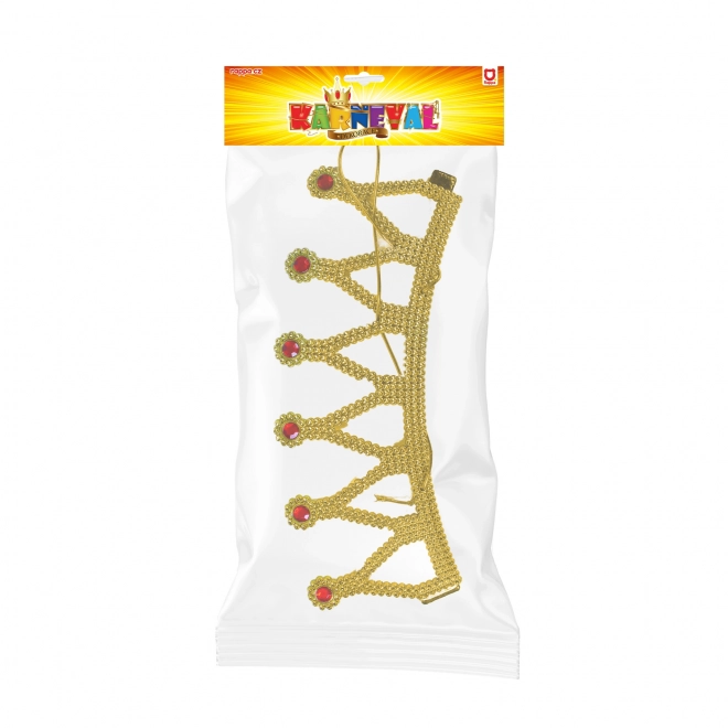 Couronne dorée avec pierres pour princesses et reines