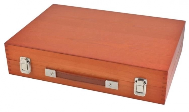 Grande trousse en bois pour petits artistes 174 pièces