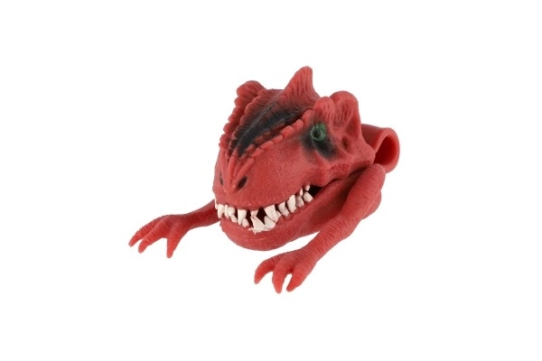 Marionnette dinosaure 6x8cm silicone 3 couleurs