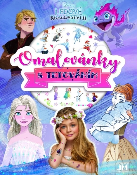 Livre de coloriage avec tatouages A4 La Reine des Neiges II/Frozen II en sachet 21x28cm