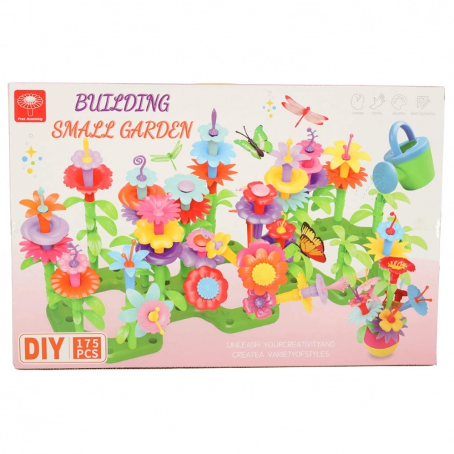 Jouet de construction créatif jardin fleuri
