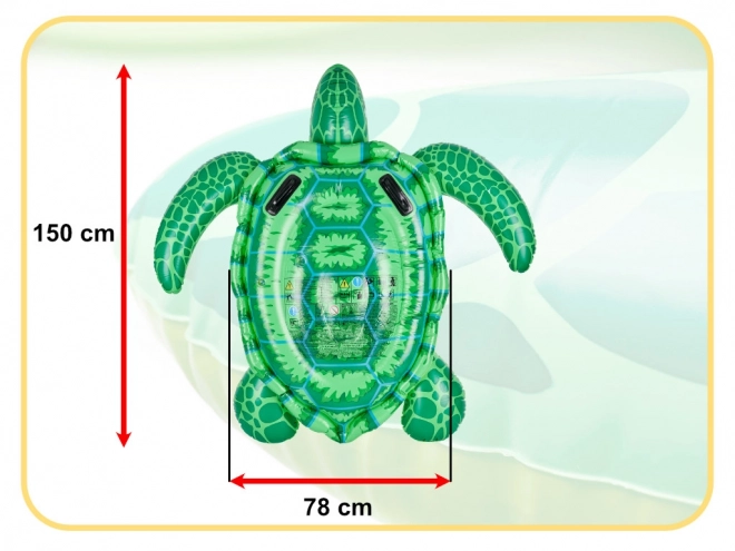Matelas gonflable tortue INTEX pour enfants avec poignées 150cm