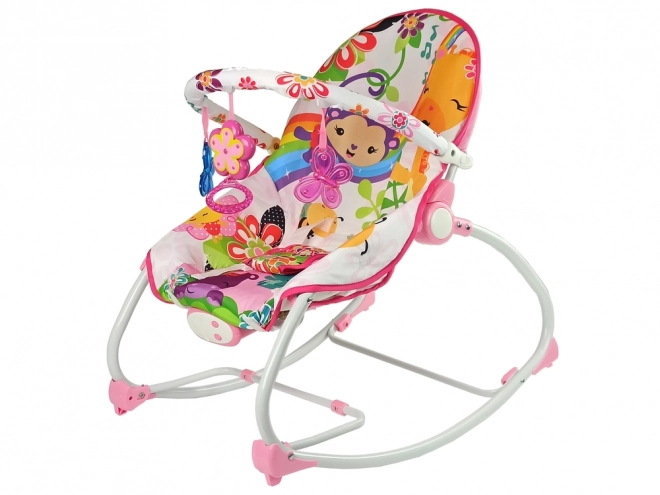Chaise Berçante 2 en 1 Sons Floraux Roses Vibrations