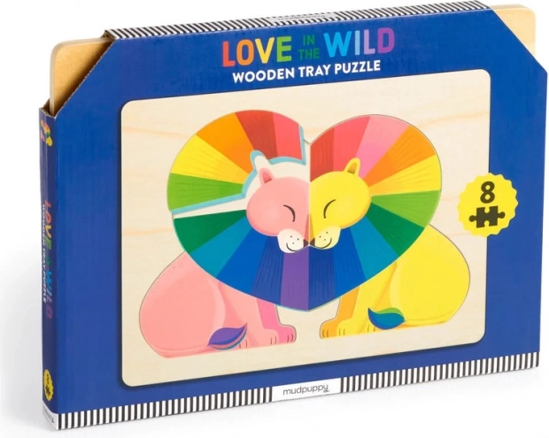 Mudpuppy puzzle en bois Amour dans la nature sauvage