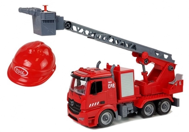 Kit DIY Camion de Pompiers 2 en 1 avec Cric Remplaçable