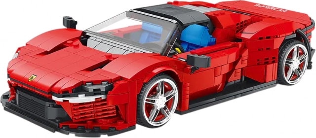 Kit voiture de sport rouge 1168 pièces