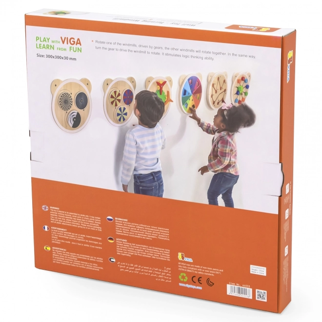 Jeu mural en bois