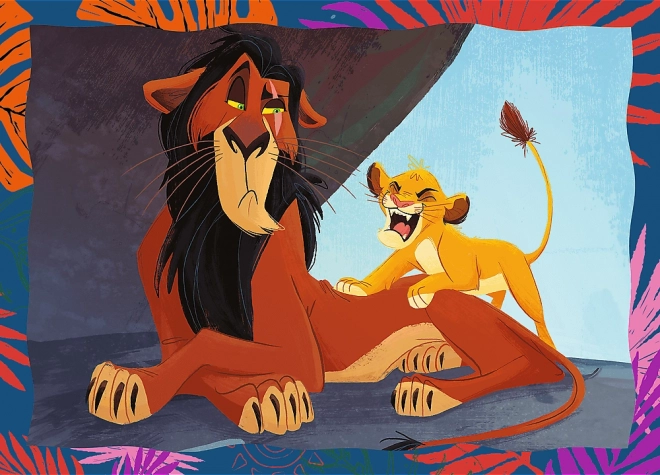 Puzzle TREFL Le Roi Lion Courageux 4 en 1 (35,48,54,70 pièces)