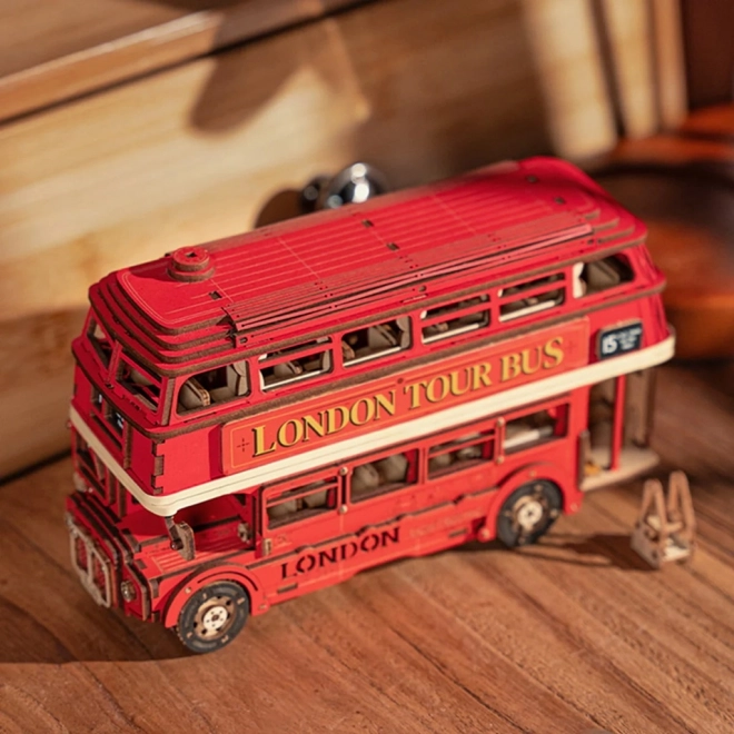 Puzzle en bois 3D bus à impériale londonien