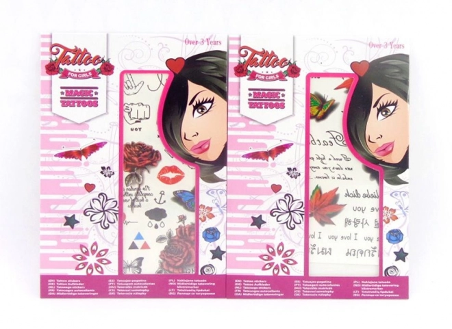 Stickers tatouages pour filles