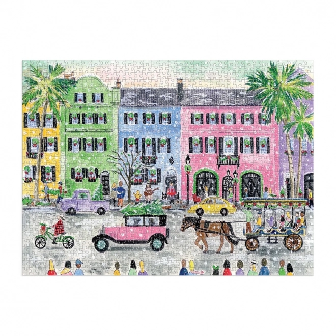 Galison Puzzle Michaela Storrings - Noël à Charleston 1000 pièces
