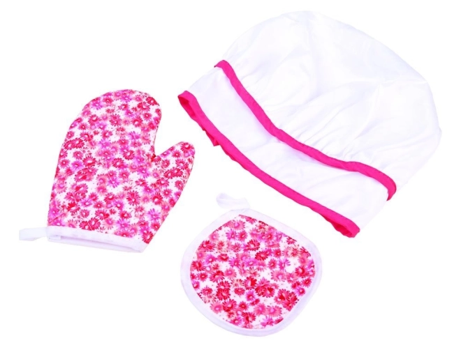 Ensemble de cuisine pour enfants avec motif floral