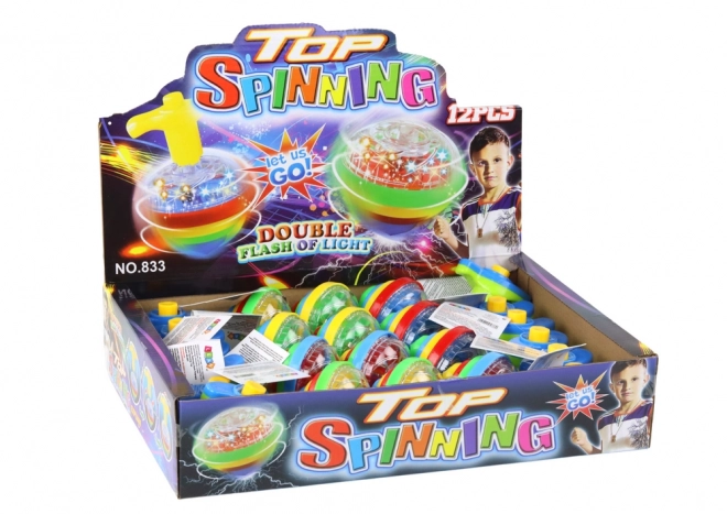 Disque lumineux rotatif coloré Spinning Top