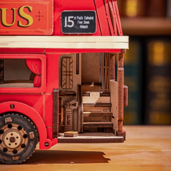 Puzzle en bois 3D bus à impériale londonien