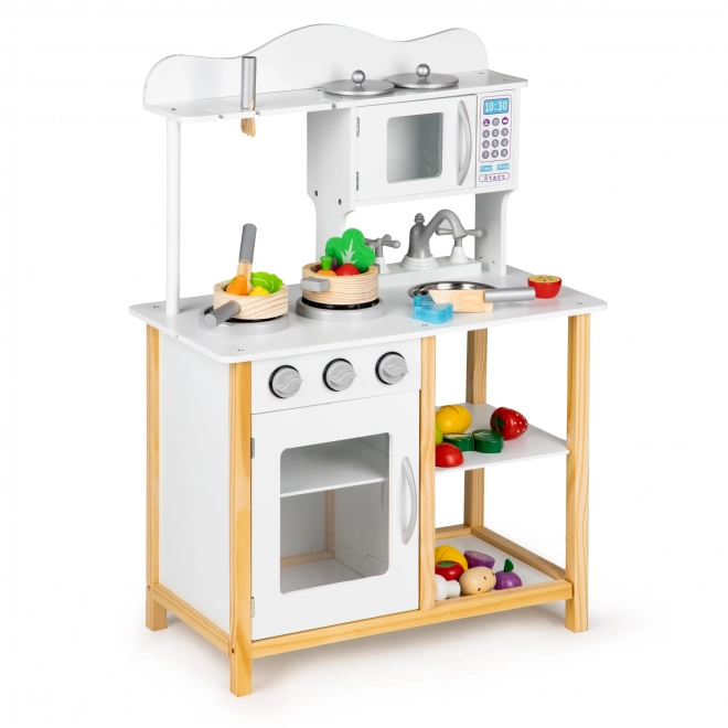 Cuisine en bois pour enfants avec accessoires Ecotoys