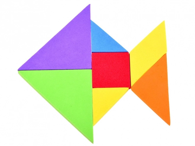 Tangram coloré en mousse douce