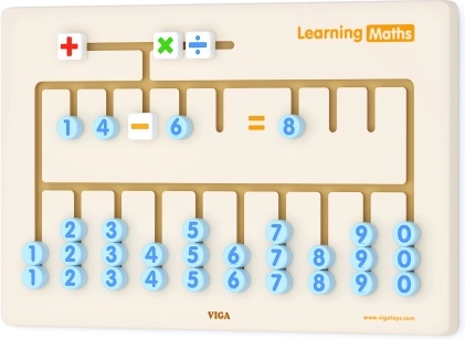 Table sensorielle en bois pour apprendre à compter VIGA Montessori certifiée FSC
