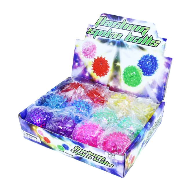 Balle sautante avec pointes lumineuses 5,5 cm