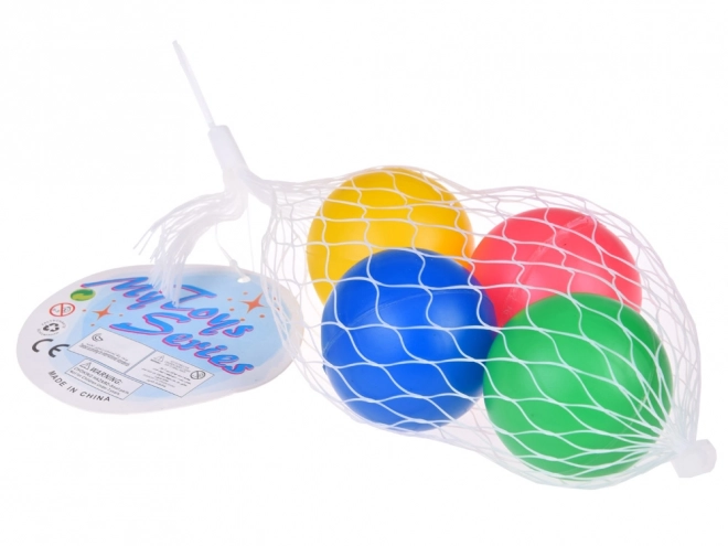 Ballons de couleur dans un filet 4 pièces SP0775