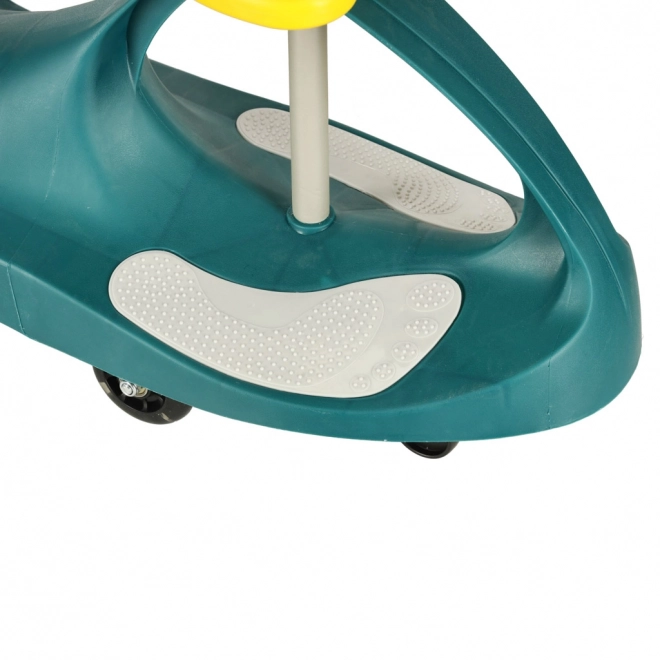 Véhicule gravitationnel pour enfant avec roues LED – Vert-Jaune