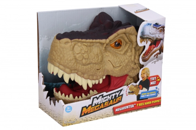 Tête de dinosaure à effets pour la main 20 cm