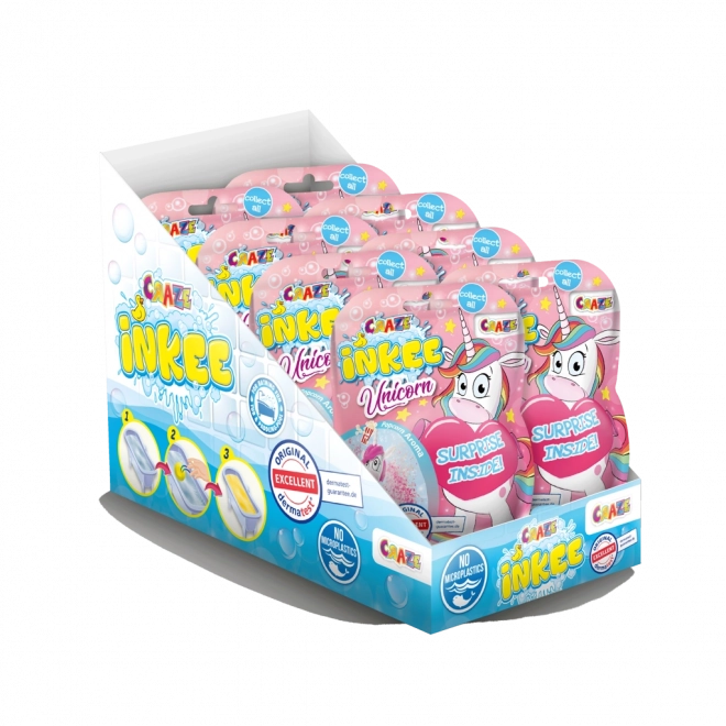 INKEE bombe de bain effervescente avec surprise – licorne