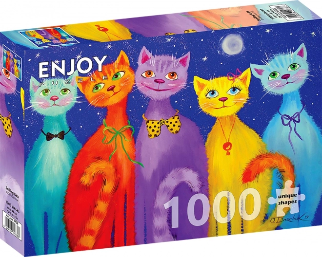 Puzzle ENJOY chats souriants 1000 pièces