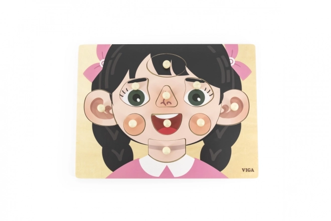 Puzzle en bois fille