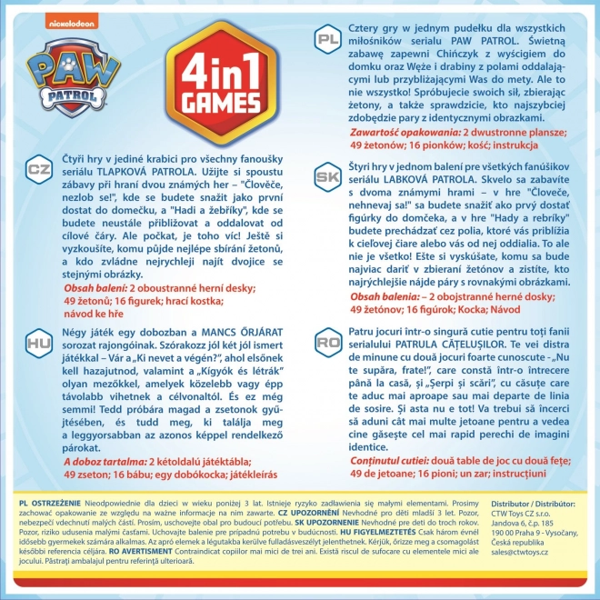 TREFL Jeu La Pat' Patrouille 4 en 1