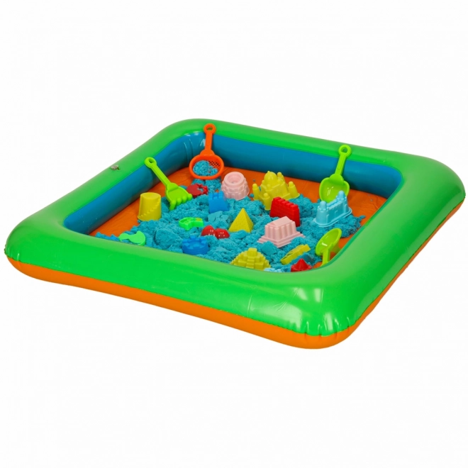Sable cinétique en boîte 1 kg bac à sable - 27 pièces