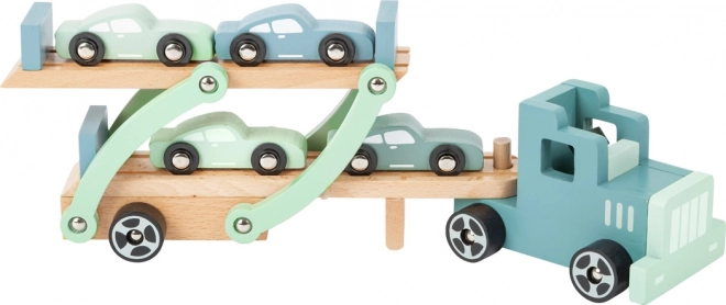Camion en bois avec remorque porte-voitures Chicago – small foot
